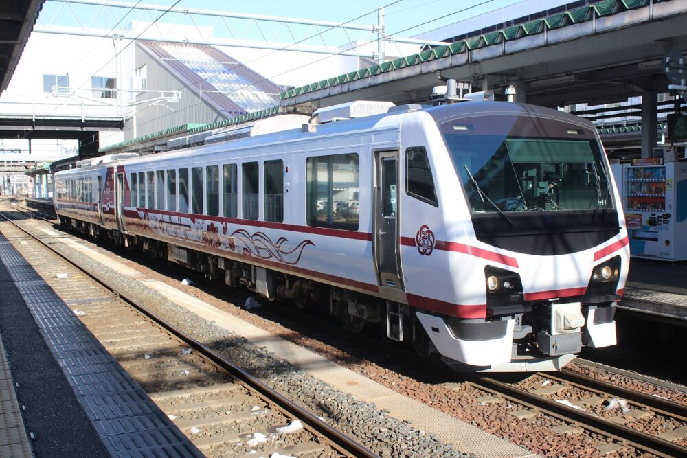 盛岡駅に停車中のひなび号