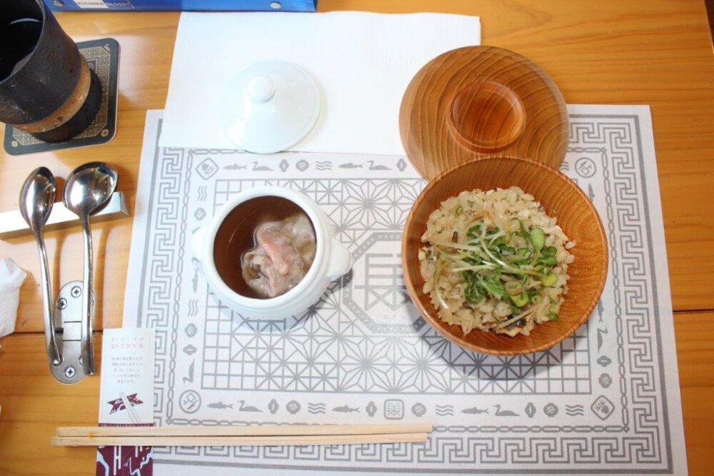 ながら鮎号食事