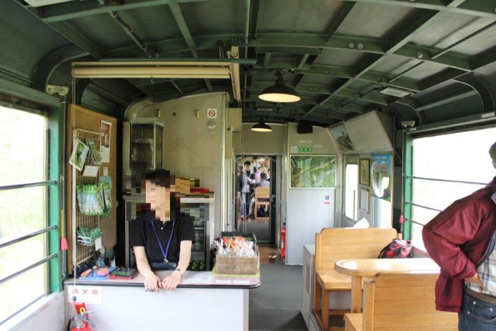 くしろ湿原ノロッコ号車内
