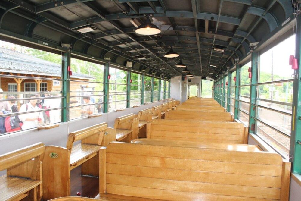 くしろ湿原ノロッコ号車内