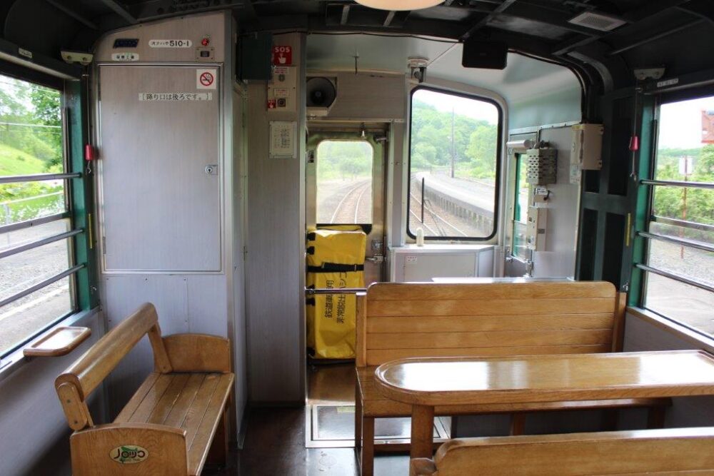 くしろ湿原ノロッコ号車内