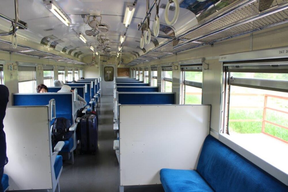 くしろ湿原ノロッコ号車内