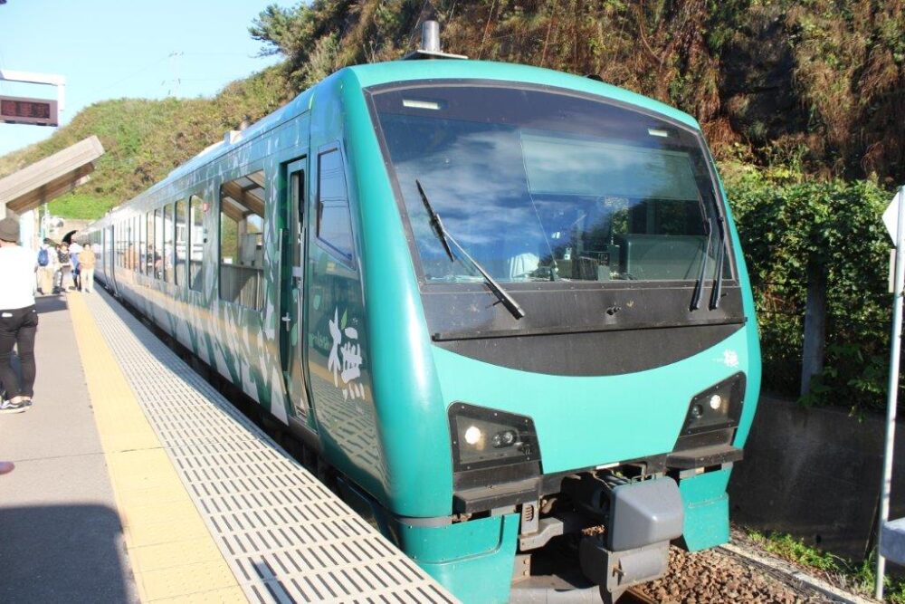 千畳敷駅にて