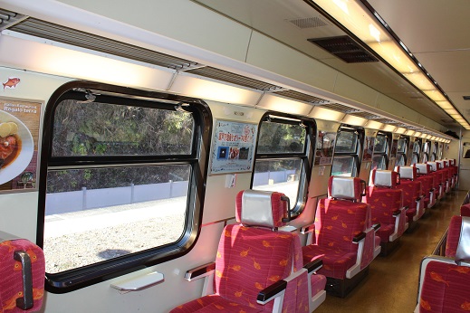 リゾート21キンメ電車車内
