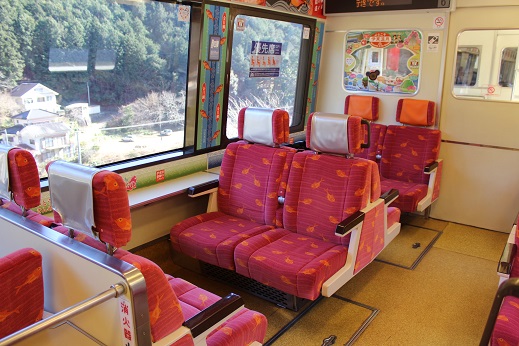 リゾート21キンメ電車車内