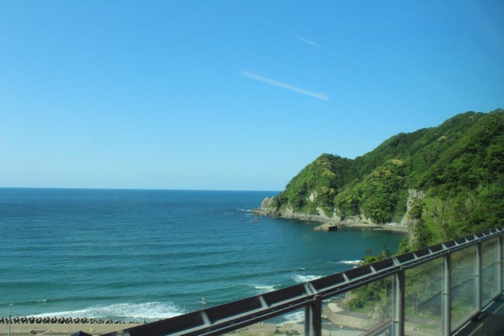 山陰本線車窓からの景色
