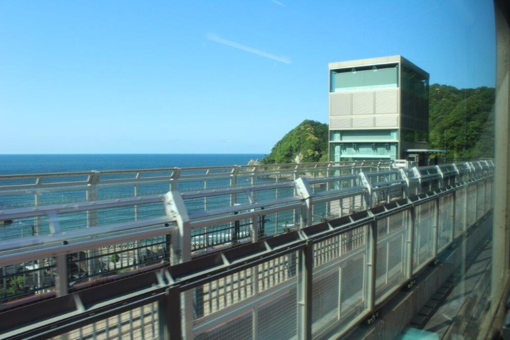 山陰本線車窓からの景色