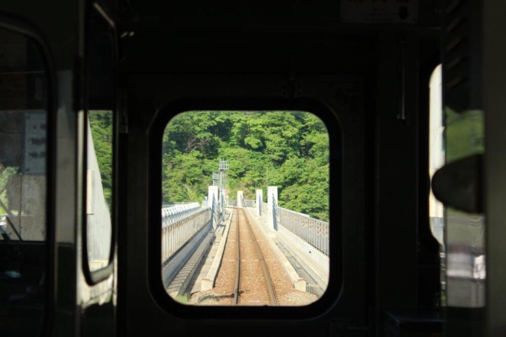 山陰本線車窓からの景色