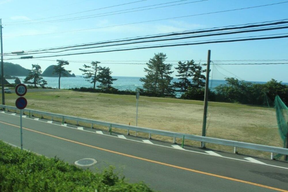 山陰本線車窓からの景色