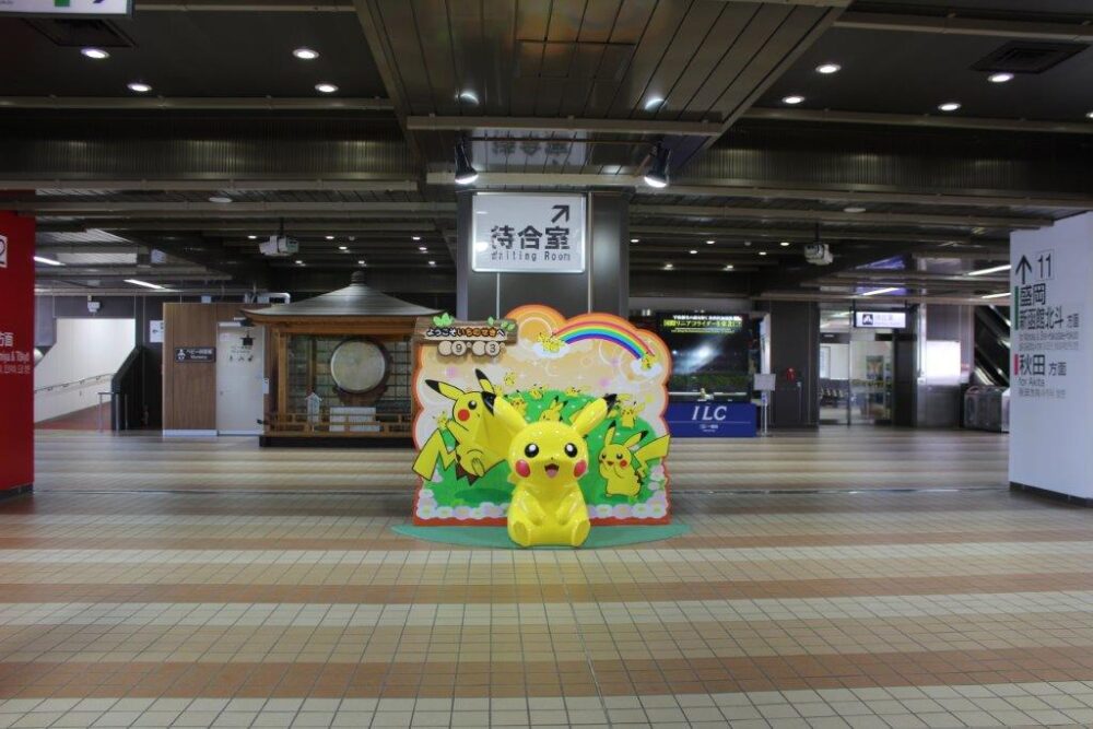 POKÉMON with YOU トレイン駅のオブジェ