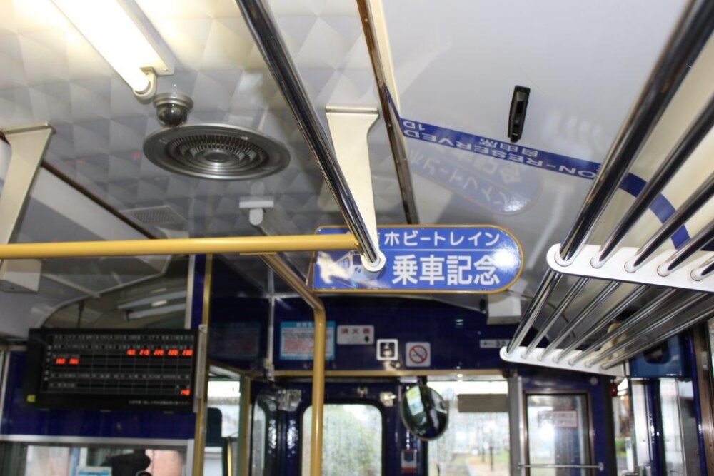 鉄道ホビートレイン車内