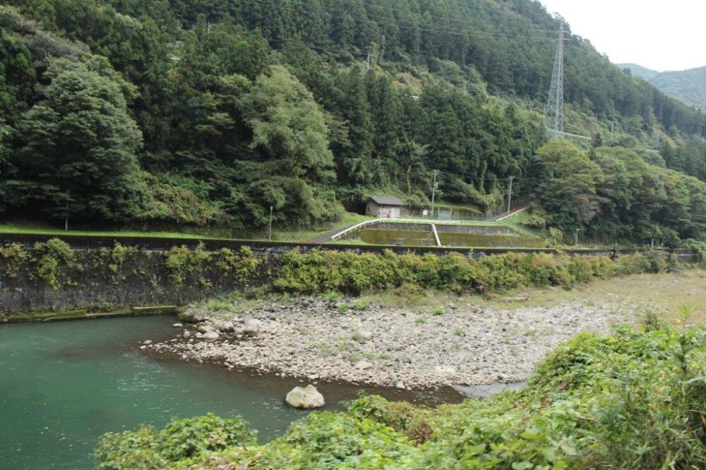 トロッコわたらせ渓谷号車窓からの景色