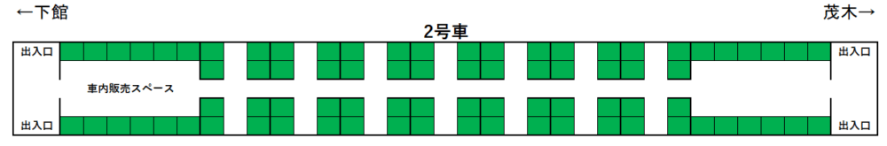SLもうか座席表2号車