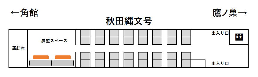 秋田縄文号座席表